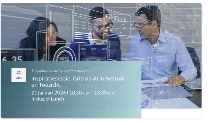 Inspiratiesessie op 21 januari 2026 over AI in Bestuur en Toezicht